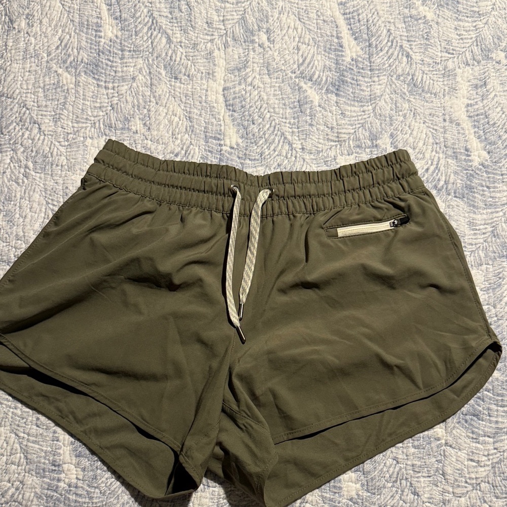 Vuori Olive Green Athletic Shorts